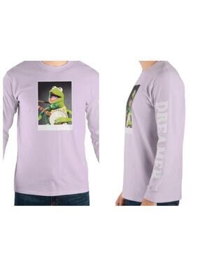 Disney The Muppets Kermit The Frog DREAMER Long Sleeve Shirt Mens Size 2XL New